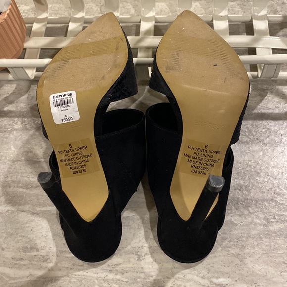 EUC, Express Mule Heels, Size 6 - Picture 5 of 7